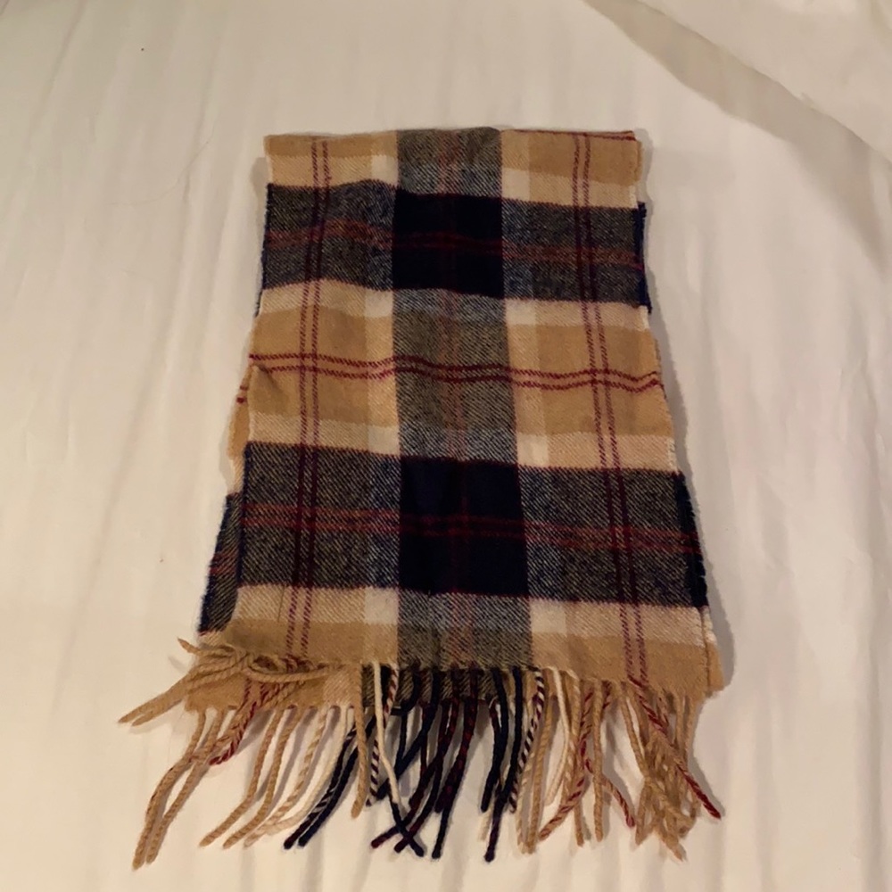 Plaid Wool Scarf